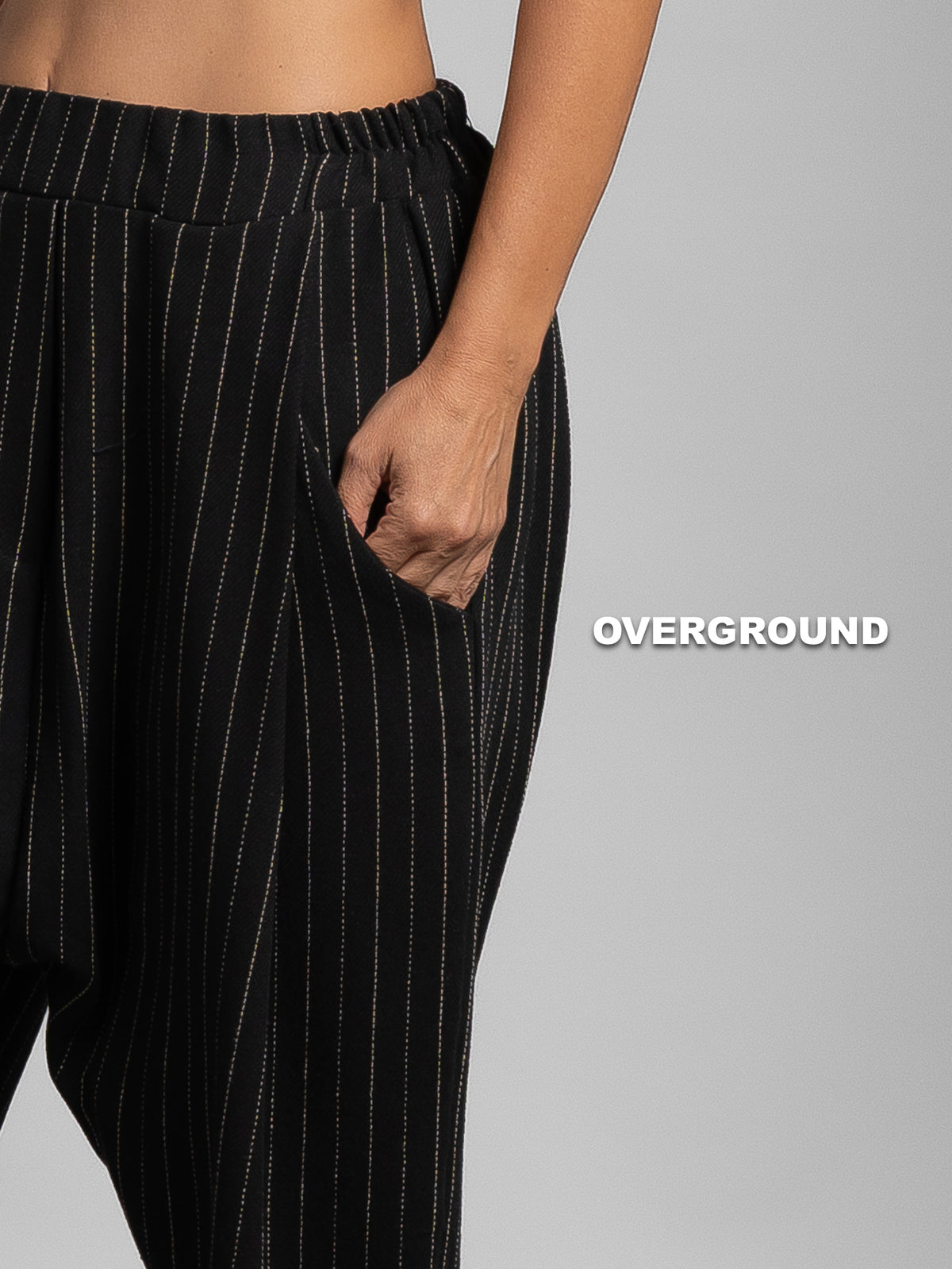 PANTALONE OVER GESSATO CAVALLO BASSO