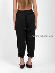 PANTALONE SUPER OVER CON CUCITURE DAVANTI