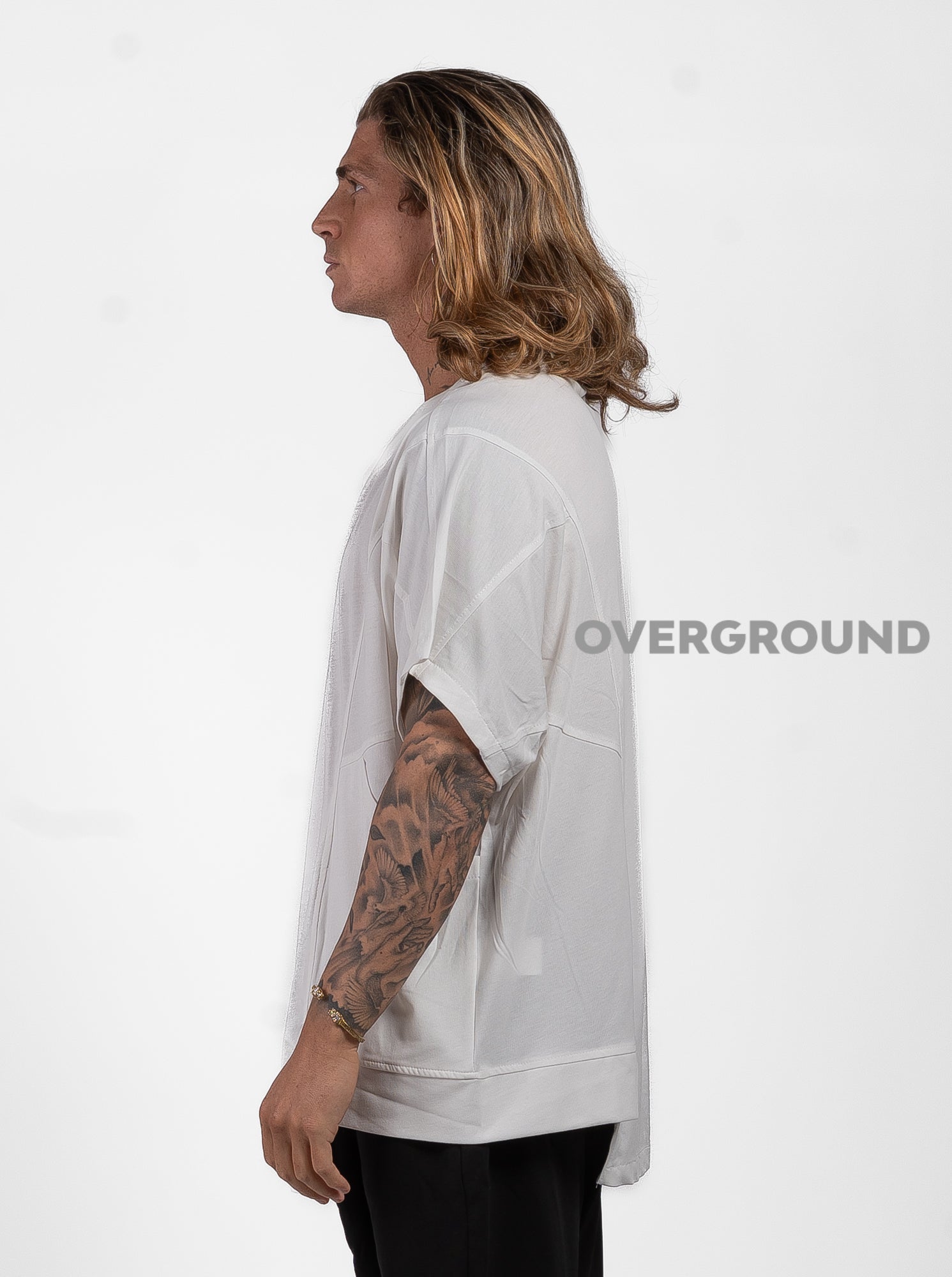 MAGLIA OVER CON CUCITURE E TASCHE FRONTALI - OVERGROUND STORE 