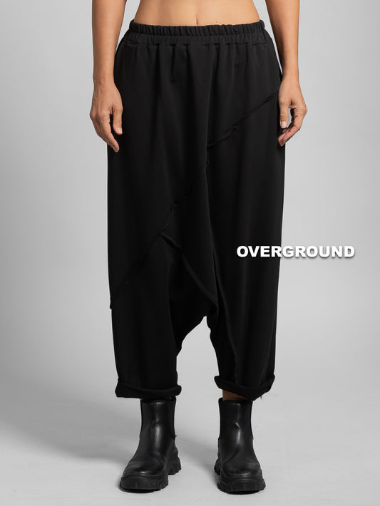 PANTALONE CAVALLO BASSO CON CUCITURE