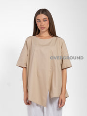 BLUSA OVER CON SPACCO DAVANTI