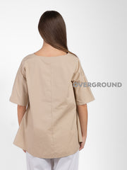 BLUSA OVER CON SPACCO DAVANTI