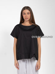 BLUSA OVER CON BALZA E SPACCHI