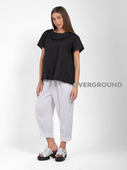 BLUSA OVER CON BALZA E SPACCHI