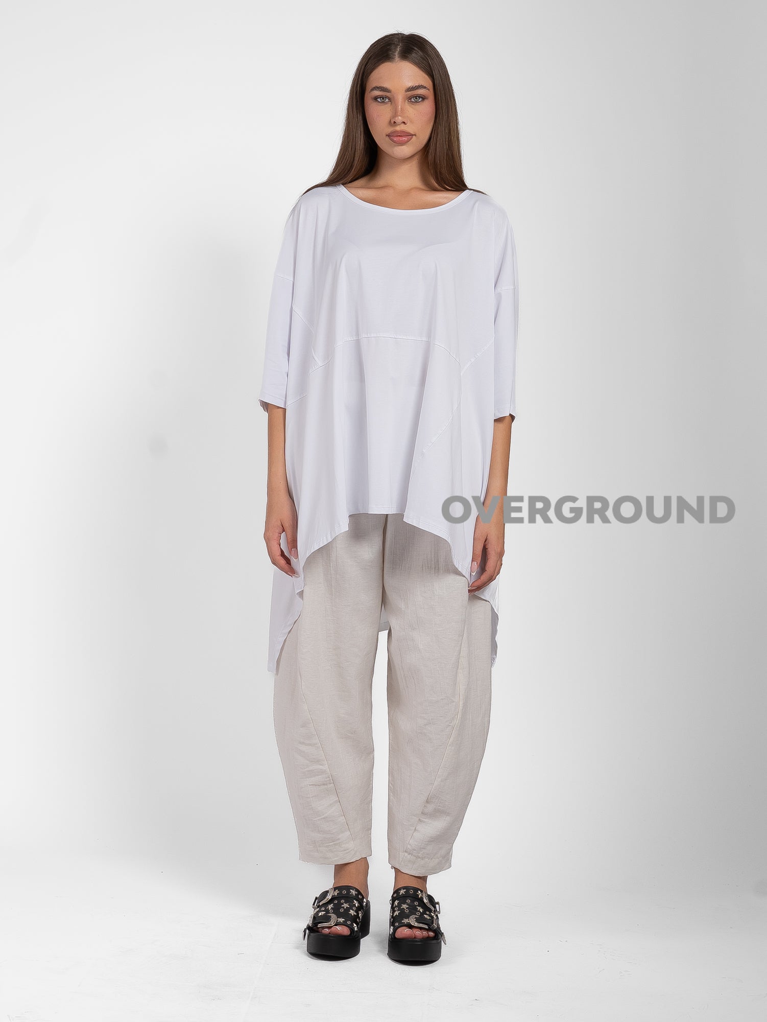 MAGLIA OVER ASIMMETRICA MANICA LARGA