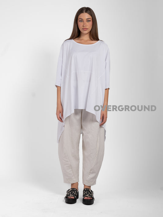 MAGLIA OVER ASIMMETRICA MANICA LARGA