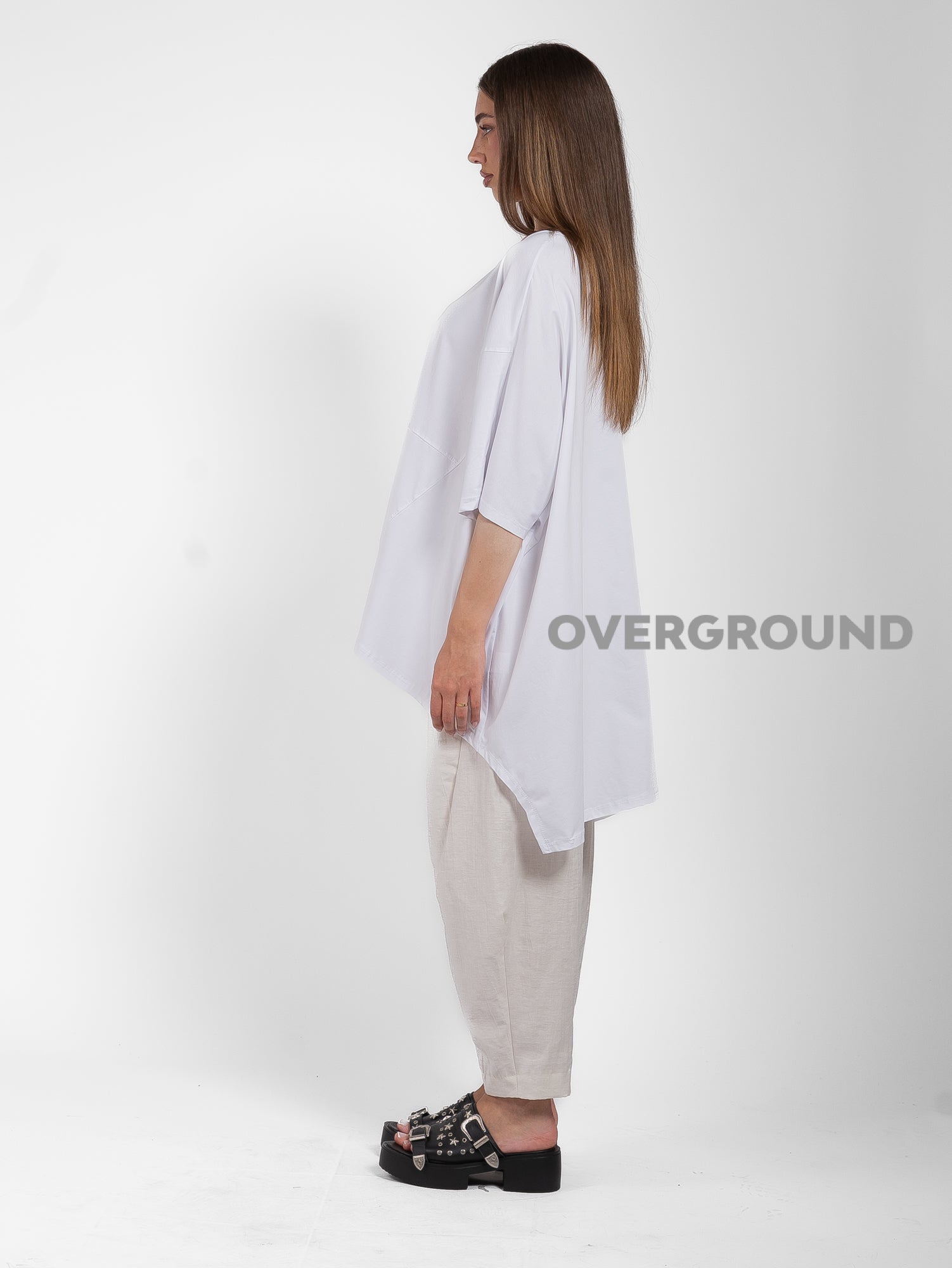 MAGLIA OVER ASIMMETRICA MANICA LARGA