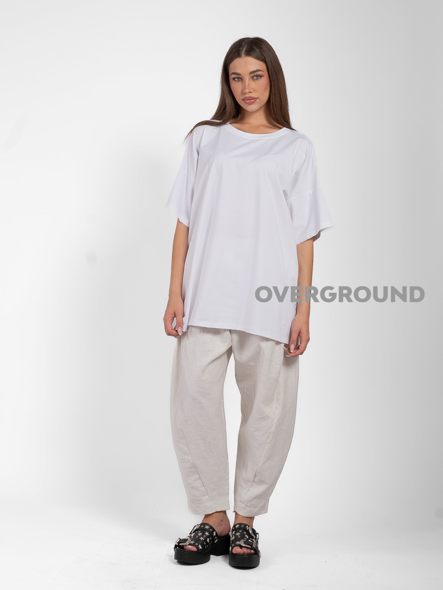 MAGLIA T-SHIRT OVER MEZZA MANICA