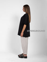 MAGLIA OVER SCOLLO  CON CUCITURE
