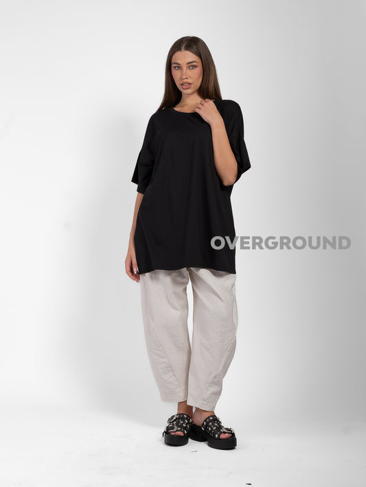 MAGLIA OVER SCOLLO  CON CUCITURE