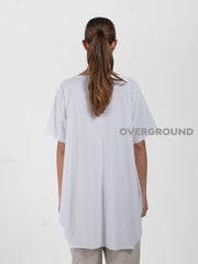 MAGLIA OVER ASIMMETRICA CON TASCA LATERALE E CUCITURE - OVERGROUND STORE 