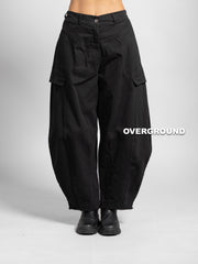 PANTALONE OVER CON PENS, CUCITURA SUL GAMBULE E FRONTALI E TASCHE - OVERGROUND STORE 