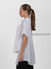 BLUSA LUNGA COLLO A BARCA - OVERGROUND STORE 