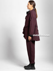 GIACCA OVER CHIUSURA ASIMMETRICA TESSUTO LAVORATO - OVERGROUND STORE 