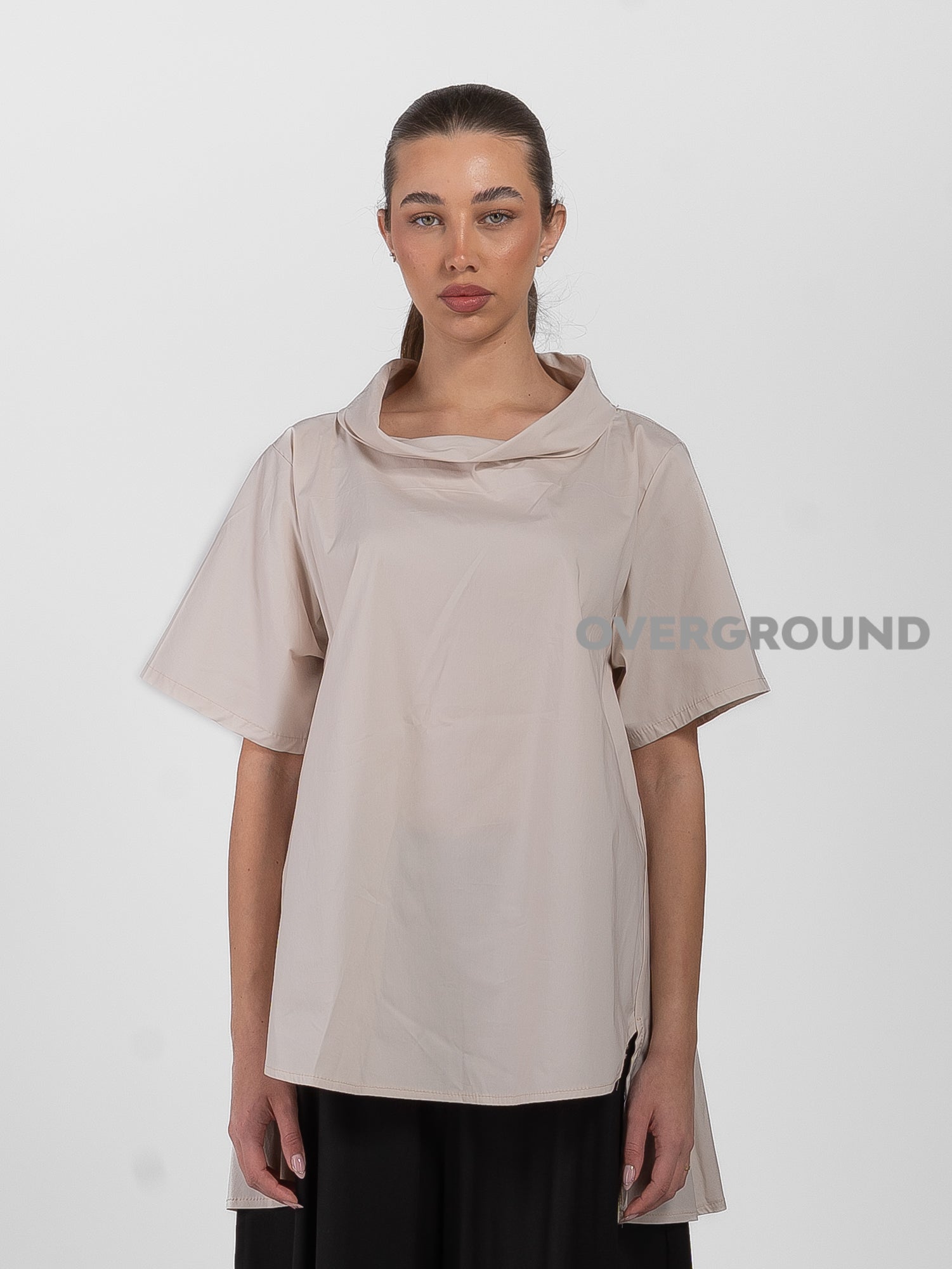 BLUSA OVER COLLO A BARCA - OVERGROUND STORE 