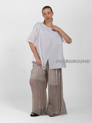 PANTALONE LARGO IN SETA - OVERGROUND STORE 