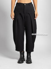 PANTALONE OVER TESSUTO LAVORATO CON PENS E CUCITURA SUL GAMBULE - OVERGROUND STORE 
