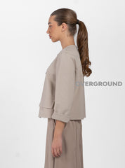 GIACCA SCOLLO TONDO CON DOPPIO BOTTONE - OVERGROUND STORE 