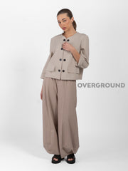 GIACCA SCOLLO TONDO CON DOPPIO BOTTONE - OVERGROUND STORE 