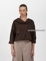 GIACCA CORTA CHIUSURA OBLIQUA E BOTTONI - OVERGROUND STORE 