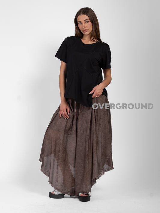 PANTALONE OVER GAMBULE LARGO E APERTO LATERALE