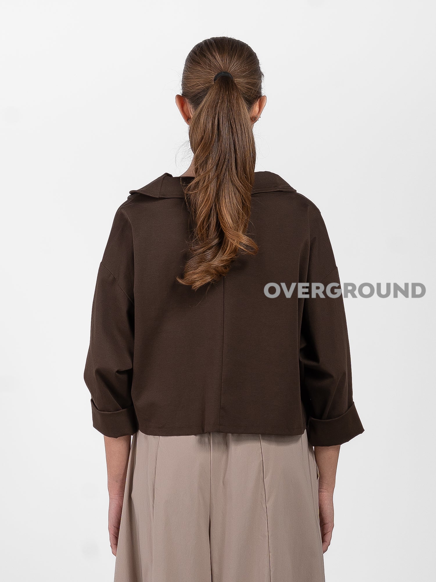 GIACCA CORTA CHIUSURA OBLIQUA E BOTTONI - OVERGROUND STORE 