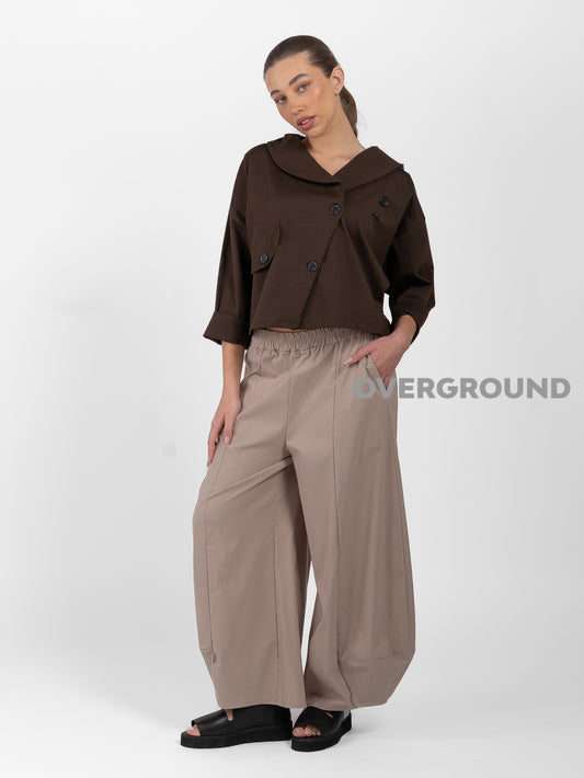 GIACCA CORTA CHIUSURA OBLIQUA E BOTTONI - OVERGROUND STORE 
