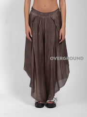 PANTALONE OVER GAMBULE LARGO E APERTO LATERALE