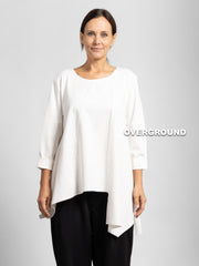 BLUSA ASIMMETRICA OVER LUNGA CON CUCITURE - OVERGROUND STORE 