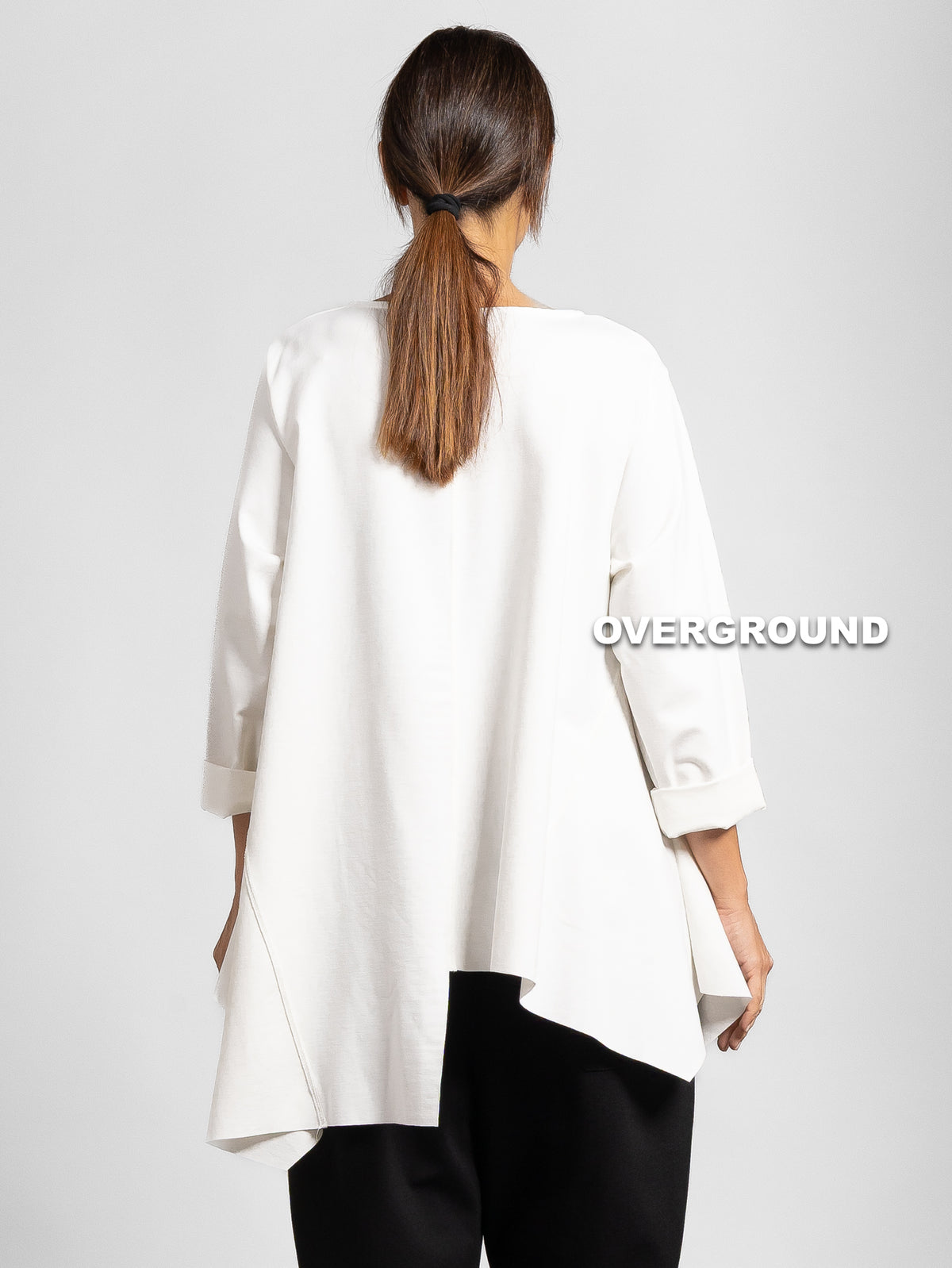 BLUSA ASIMMETRICA OVER LUNGA CON CUCITURE - OVERGROUND STORE 