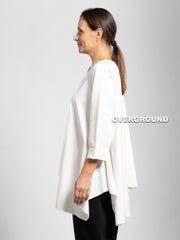 BLUSA ASIMMETRICA OVER LUNGA CON CUCITURE - OVERGROUND STORE 