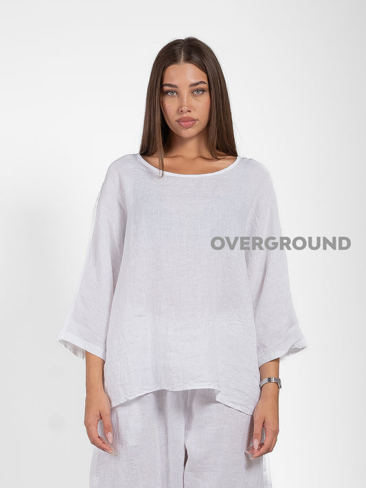 WIDE THREE-QUARTER SLEEVE SWEATER 