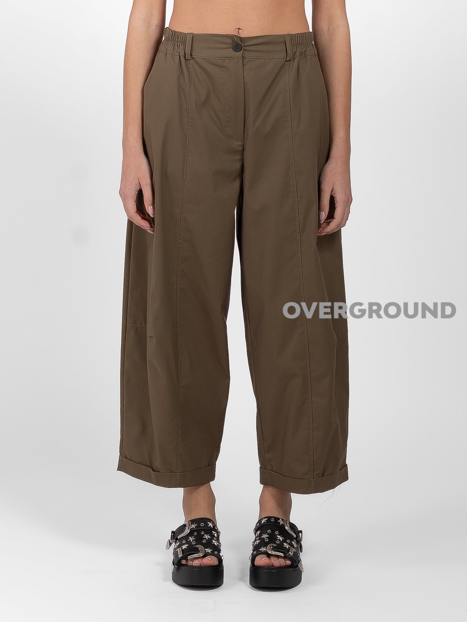 PANTALONE GAMBULE LARGO CON CINTURINO - OVERGROUND STORE 