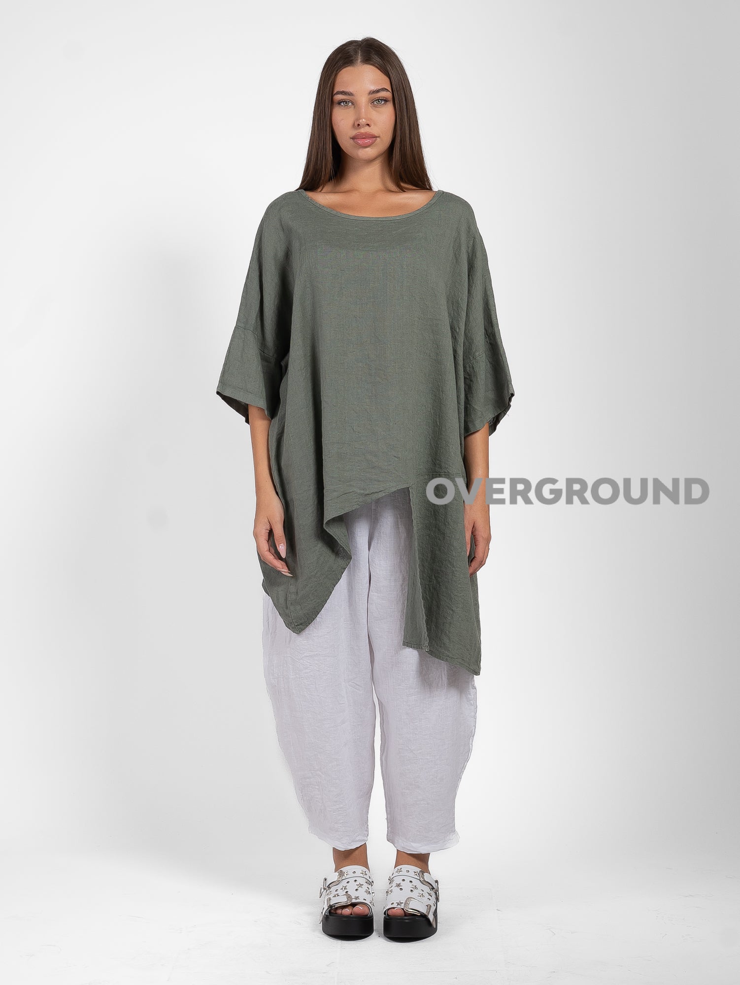 MAGLIA LINO ASIMMETRICA