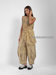 PANTALONE OVER FANTASIA CON TASCHE DAVANTI