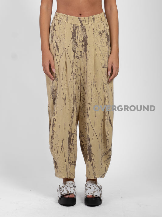 PANTALONE OVER FANTASIA CON TASCHE DAVANTI