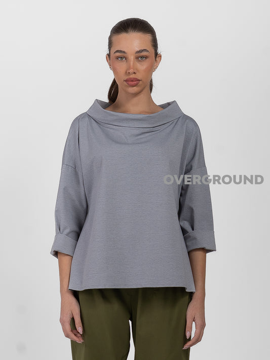 BLUSA CORTA SCOLLO A BARCA - OVERGROUND STORE 