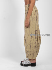 PANTALONE OVER FANTASIA CON TASCHE DAVANTI