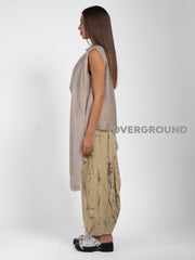 BLUSA OVER SMANICATA CON RIPRESA LATERALE