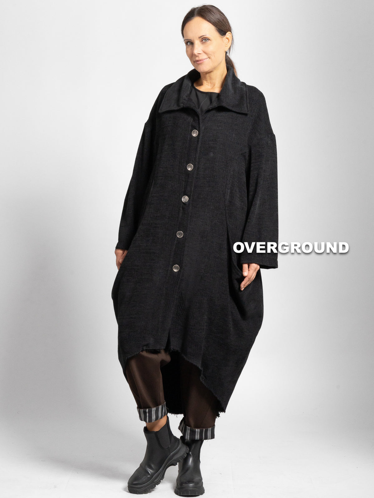 GIACCONE SPOLVERINO CON TASCHE GRANDI - OVERGROUND STORE 