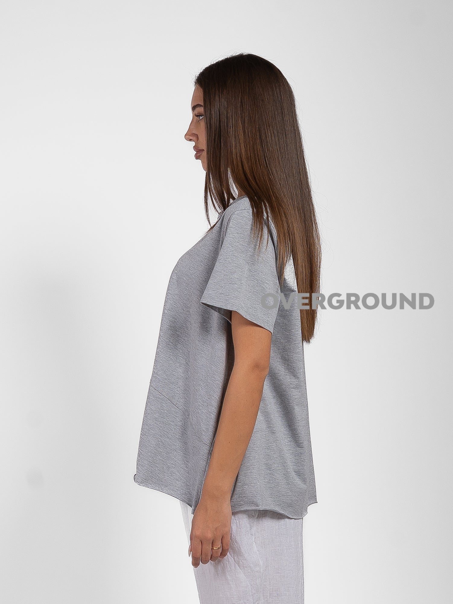 MAGLIA OVER ASIMMETRICA CON CUCITURE FRONTALI