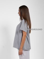 MAGLIA OVER ASIMMETRICA CON CUCITURE FRONTALI