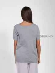 MAGLIA OVER ASIMMETRICA CON CUCITURE FRONTALI