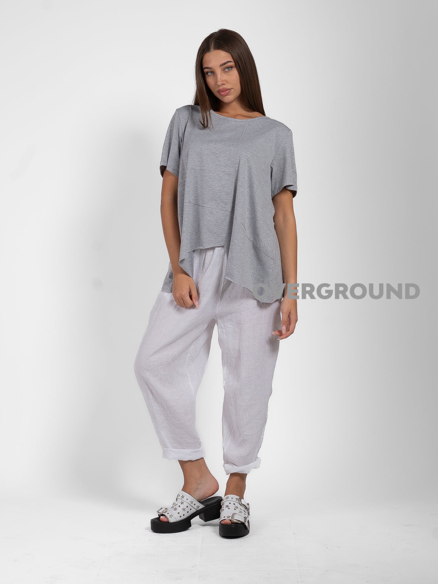 MAGLIA OVER ASIMMETRICA CON CUCITURE FRONTALI