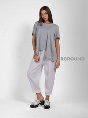 MAGLIA OVER ASIMMETRICA CON CUCITURE FRONTALI