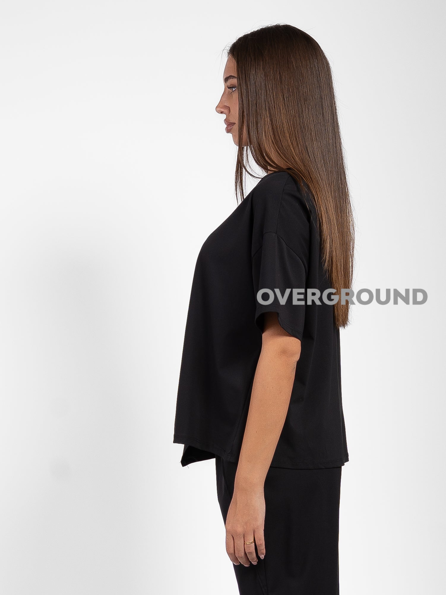 MAGLIA OVER CON SPACCO E PATTINA