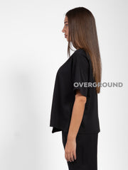MAGLIA OVER CON SPACCO E PATTINA