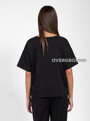 MAGLIA OVER CON SPACCO E PATTINA
