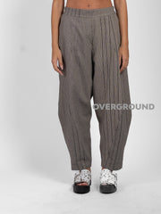 PANTALONE OVER FANTASIA RIGATA CON CUCITURE