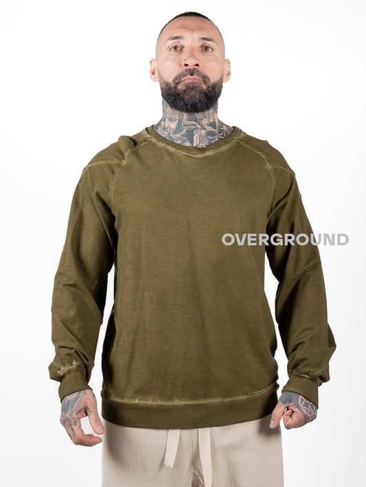 Maglia scollo tondo slavata